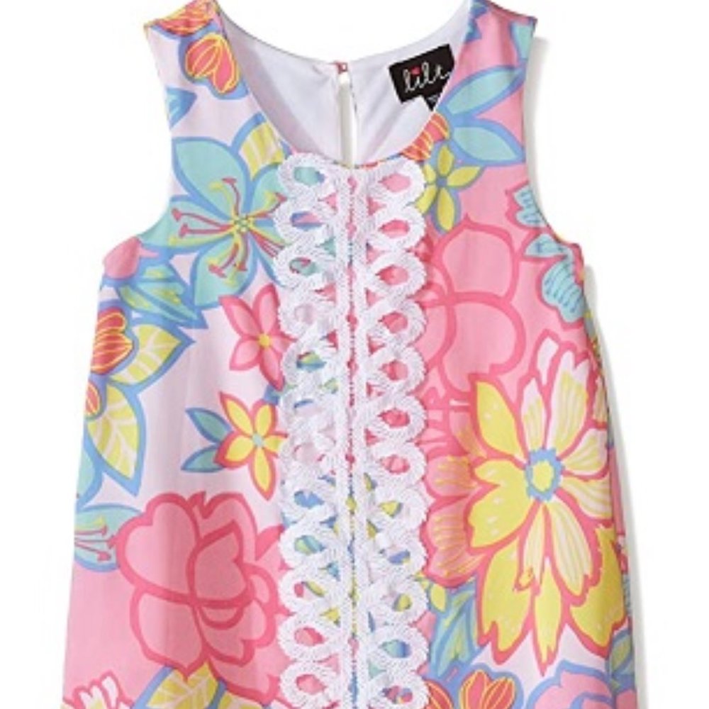 EUC Zunie Little Girls Size 5 Shift Dress